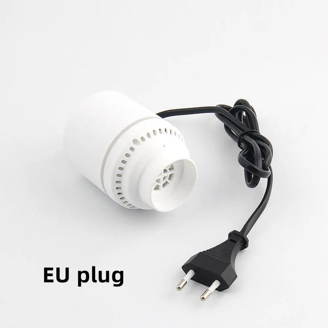 EcoWarra EU plug Compressed bag electric pump, travel vacuum bag pump, mini vacuum sealant machine, food space savings, food organizer