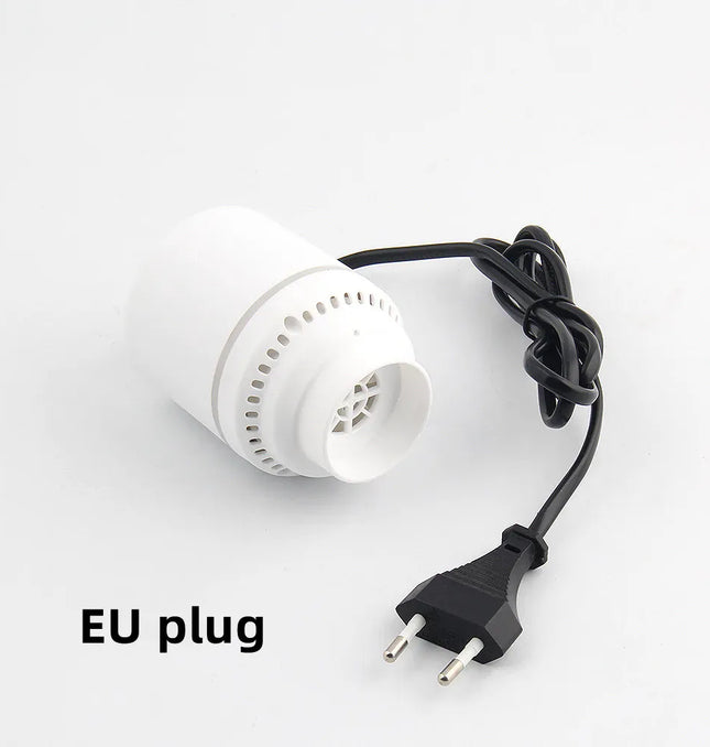 EcoWarra EU plug Compressed bag electric pump, travel vacuum bag pump, mini vacuum sealant machine, food space savings, food organizer