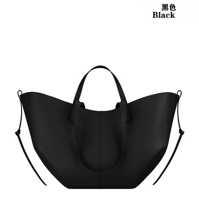 EcoWarra Fashionable French wing bag genuine leather tote bag niche hand-held large capacity shoulder underarm bag, good gift