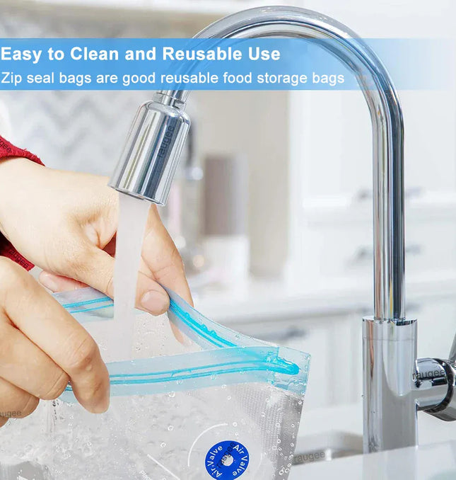 EcoWarra Food Vacuum Bags Reusable Vacuum Bags Small Large Size Vacuum Sealed Food Bags Food Storage Bag 10Pcs Vacuum Packaging Bags
