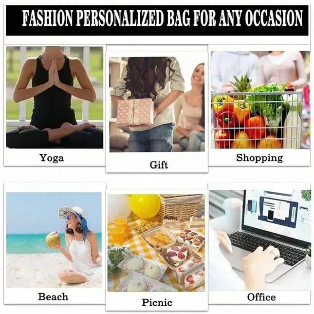 EcoWarra Funny Totoro Fashion Printed Women's Eco Shopping Bag Harajuku Style Student Handbag Storage Bag Travel Student Backpack Gift