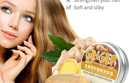 EcoWarra Ginger Polygonum Soap Shampoo Soap Cold Processed Soap Hair Shampoo Bar Pure Plant Hair Shampoos Hair Care