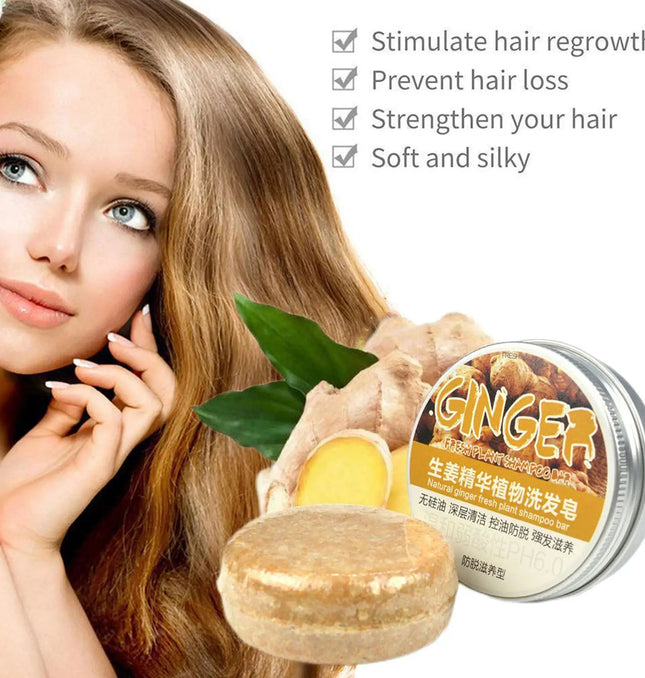 EcoWarra Ginger Polygonum Soap Shampoo Soap Cold Processed Soap Hair Shampoo Bar Pure Plant Hair Shampoos Hair Care