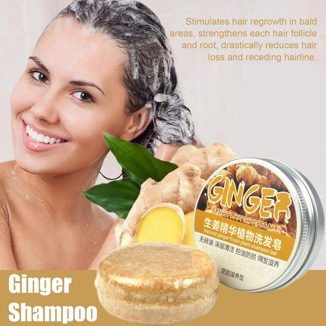 EcoWarra Ginger Polygonum Soap Shampoo Soap Cold Processed Soap Hair Shampoo Bar Pure Plant Hair Shampoos Hair Care