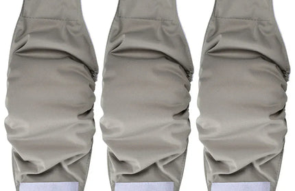 EcoWarra Gray 3pcs / Waist 37-43cm 3 Pack Washable Male Dog Diaper Pet Sanitary Panties For Small Medium Dogs Adjustable Nappy Belly Band Wrap Diapers Pug Supp;ies