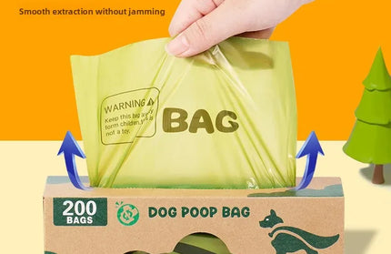 EcoWarra Green 500 pieces/roll kraft paper box packaging [genuine authorization factory direct price] Disposable Large Roll Tissued Pet Waste Bag Dog Poop Bag Biodeadable Eco-Friendly Pet Pooper Scooper Bags for Pets Cleaning