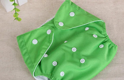 EcoWarra green Baby Diapers Washable Reusable Nappies Grid Eco Friendly Cotton Baby Cloth Training Pant Cloth Diaper Adjustable Baby Fraldas