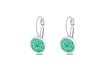green earrings