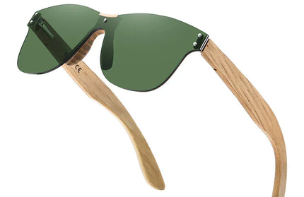 EcoWarra green GM eco-friendly retro Oak sunglasses UV400 Wooden sunglasses for men and women universal fashion anti-blue lens 8031