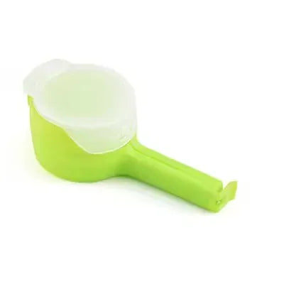 EcoWarra Green Kitchen Bag Clips For Food Storage Sealing Clips With Pour Spouts Food Sealing Plastic Cat Dog Food Storage Organizer