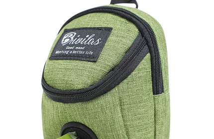 EcoWarra Green Portable Dog Training Treat Bag Outdoor Pet Dog Treat Pouch Puppy Snack Reward Waist Bag Dog Poop Bag Dog Carriers Bags