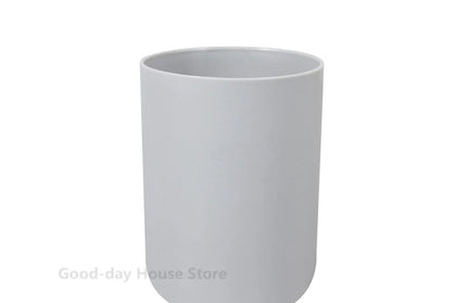 EcoWarra grey Cup 1pc Bathroom Accessories Soap Dispenser Bottle Dish Washroom Garbage Can Toothbrush Holder Cup Suit Lotion Rack Toilet Brush
