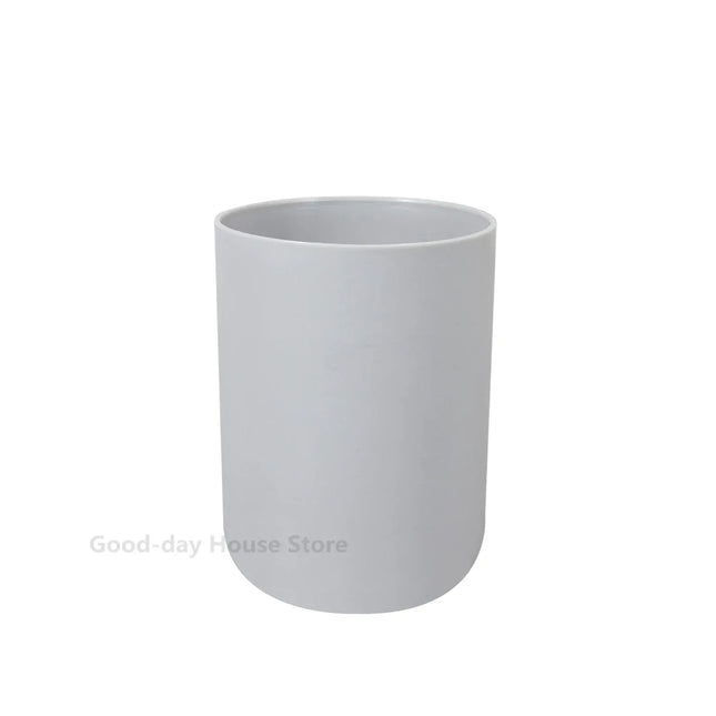 EcoWarra grey Cup 1pc Bathroom Accessories Soap Dispenser Bottle Dish Washroom Garbage Can Toothbrush Holder Cup Suit Lotion Rack Toilet Brush