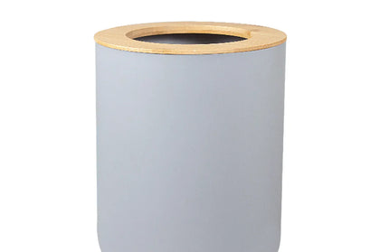 EcoWarra grey garbage can 1pc Bathroom Accessories Soap Dispenser Bottle Dish Washroom Garbage Can Toothbrush Holder Cup Suit Lotion Rack Toilet Brush