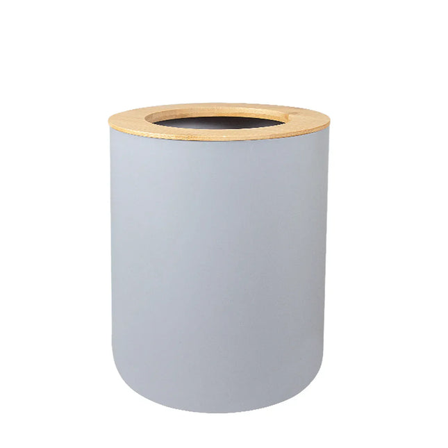 EcoWarra grey garbage can 1pc Bathroom Accessories Soap Dispenser Bottle Dish Washroom Garbage Can Toothbrush Holder Cup Suit Lotion Rack Toilet Brush