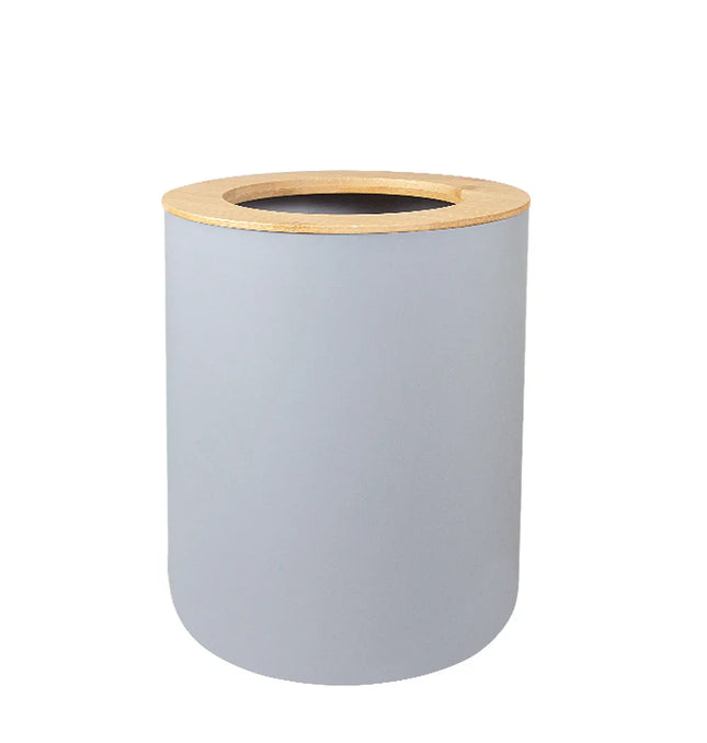 EcoWarra grey garbage can 1pc Bathroom Accessories Soap Dispenser Bottle Dish Washroom Garbage Can Toothbrush Holder Cup Suit Lotion Rack Toilet Brush