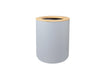 grey garbage can