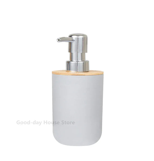 EcoWarra grey Lotion Cup 1pc Bathroom Accessories Soap Dispenser Bottle Dish Washroom Garbage Can Toothbrush Holder Cup Suit Lotion Rack Toilet Brush