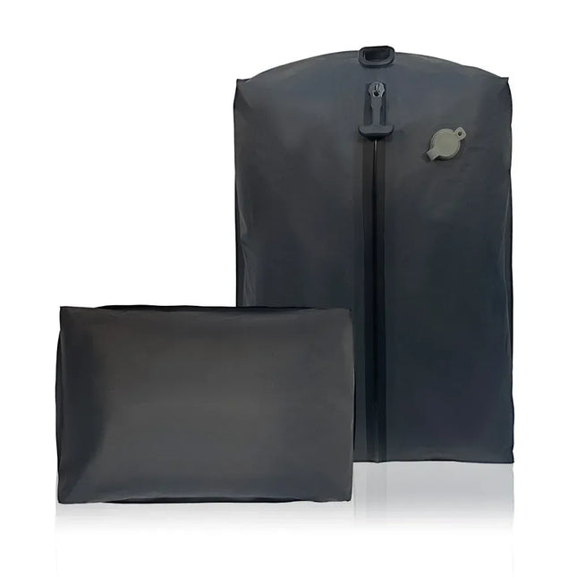 EcoWarra Grey New Reusable Vacuum Bags for Travel Waterproof Space Saver Vacuum Compression Bag Dustproof Luggage Vacuum Storage Bag Backpack