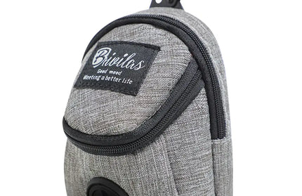 EcoWarra Grey Portable Dog Training Treat Bag Outdoor Pet Dog Treat Pouch Puppy Snack Reward Waist Bag Dog Poop Bag Dog Carriers Bags