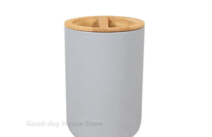 EcoWarra grey Rack 1pc Bathroom Accessories Soap Dispenser Bottle Dish Washroom Garbage Can Toothbrush Holder Cup Suit Lotion Rack Toilet Brush