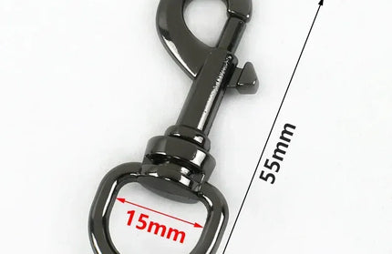 EcoWarra GunBlack-15mm / 5Pcs 5/10/20Pcs 11/15mm Metal Buckle Bag Strap Keychain Swivel Trigger Clips Lobster Clasp Dog Collar Snap Hook Carabiner Accessories