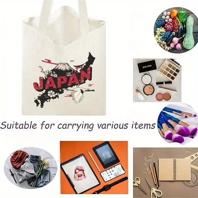 EcoWarra Halloween Gothic-style Dark Cat Canvas Tote Bag Shoulder Bag Casual Shoulder Bag Eco Bag for Shopping Office Travel Yoga School