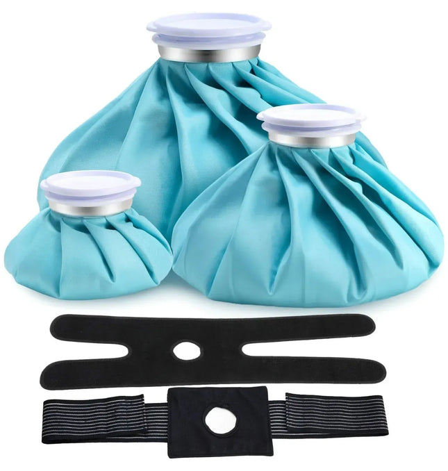 EcoWarra Ice Bag[6", 9" &11" ] Hot and Cold Reusable Ice Bag, Elastic Breathable Support Wrap，(for Hot Therapy is 50-60℃)