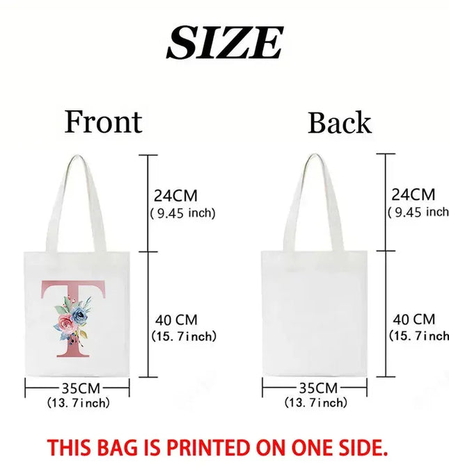 EcoWarra Kpop Nanatour Shoulder Bag Summer Simple White Letter Print Canvas Bag S.Coups Jeonghan Y2k Women's Travel Handbag Eco