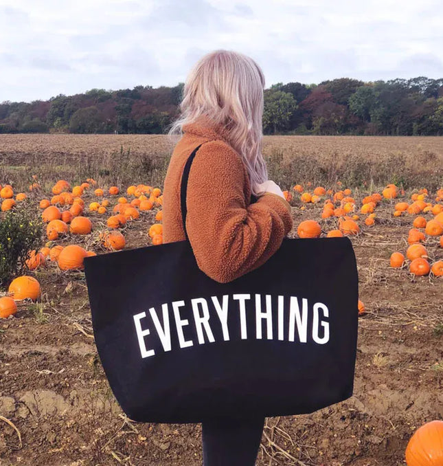 EcoWarra Large Capacity Canvas Tote Bag Extra Letters Fashion Beach Totes Bags Reusable Travel Shopping Handbag Grocery Bag Bolsos Mujer