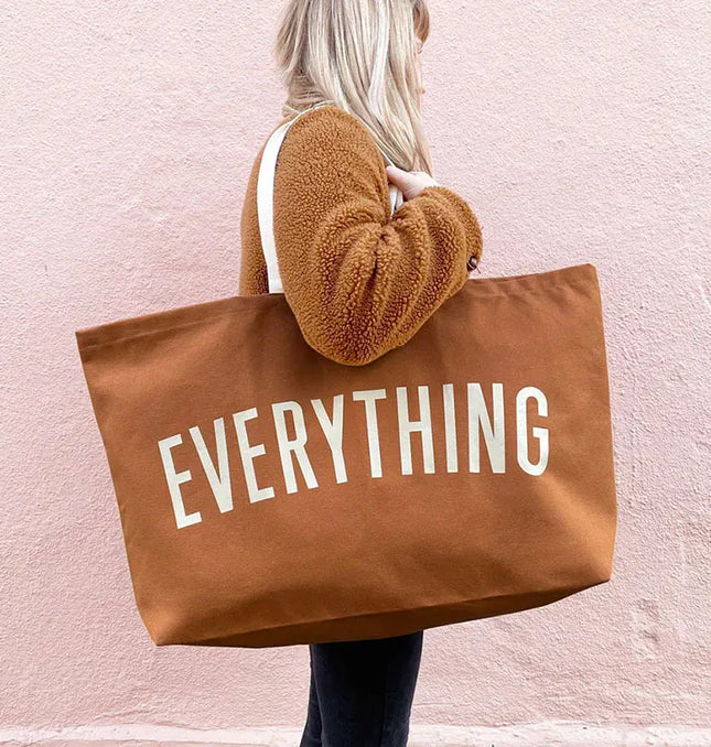 EcoWarra Large Capacity Canvas Tote Bag Extra Letters Fashion Beach Totes Bags Reusable Travel Shopping Handbag Grocery Bag Bolsos Mujer