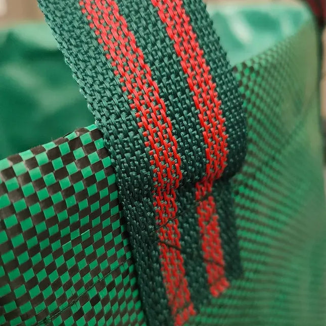 EcoWarra Large Capacity Garden Leaf Bag Branches and Fallen Leaves Collection Bag Dark Green PP Woven Reusable Plant Garbage Bag Supplies