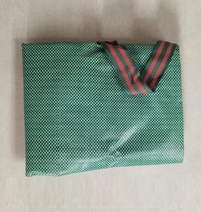 EcoWarra Large Capacity Garden Leaf Bag Branches and Fallen Leaves Collection Bag Dark Green PP Woven Reusable Plant Garbage Bag Supplies