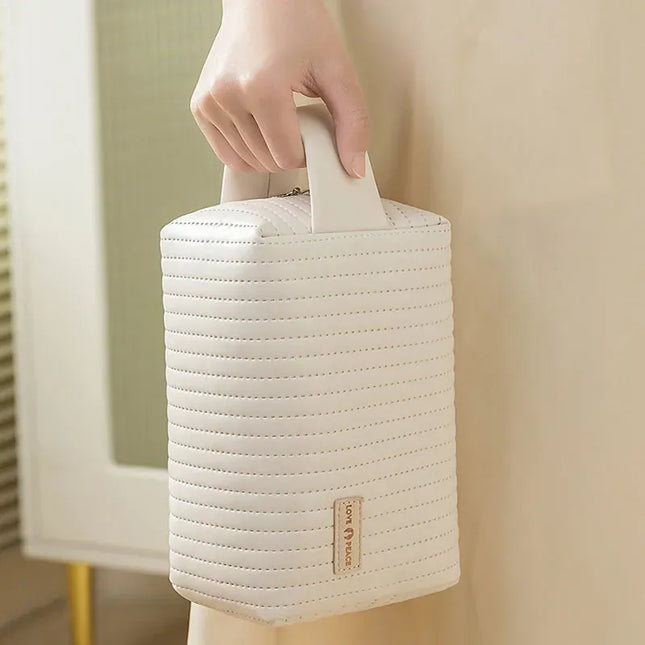 EcoWarra Large Capcity Makeup Pouch Cosmetic Bags For Women Make Up Organizer Portable Beauty Case Travel Essentials Toiletry Washbag