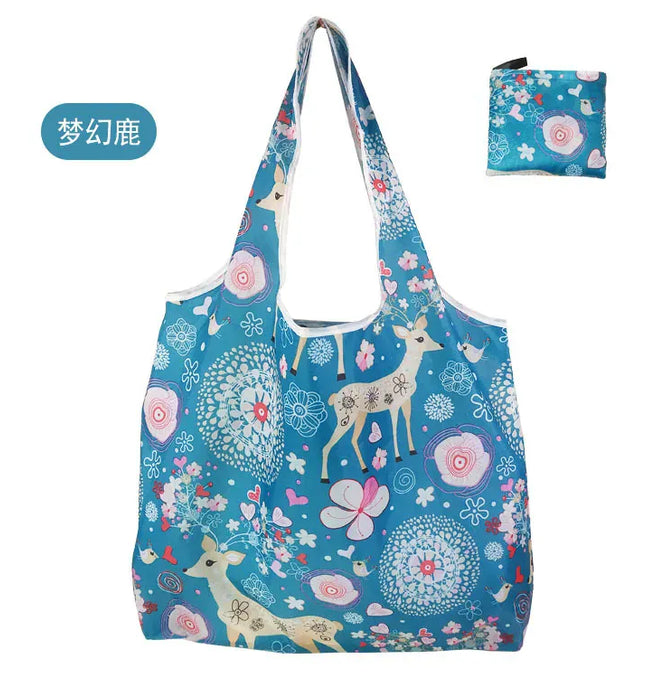 EcoWarra Large Shopping Bag Reusable Eco Bag Grocery Package Beach Toy Storage Bags Shoulder Shopping Pouch Foldable Tote Pouch Package