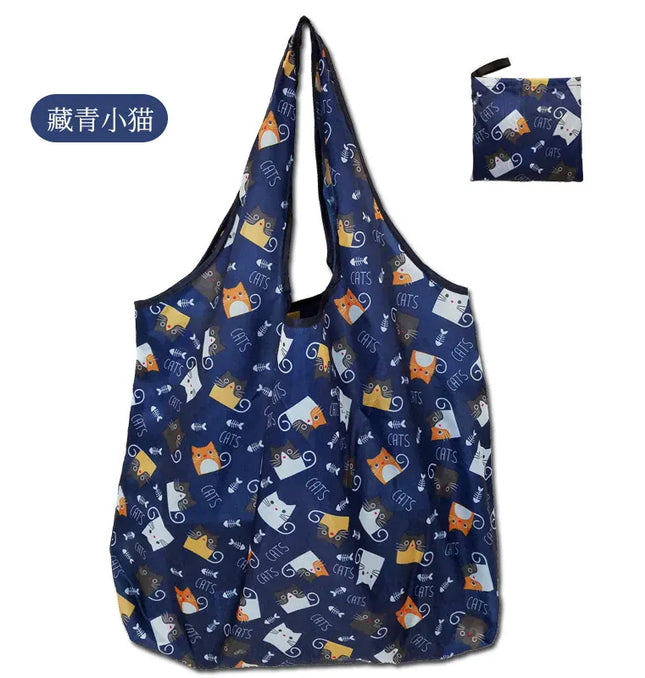 EcoWarra Large Shopping Bag Reusable Eco Bag Grocery Package Beach Toy Storage Bags Shoulder Shopping Pouch Foldable Tote Pouch Package