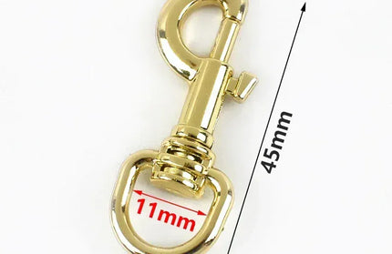 EcoWarra LightGold-11mm / 20Pcs 5/10/20Pcs 11/15mm Metal Buckle Bag Strap Keychain Swivel Trigger Clips Lobster Clasp Dog Collar Snap Hook Carabiner Accessories