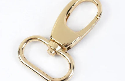 EcoWarra LightGold / 19mm-5Pcs 5/10Pcs 19/25/32/38mm Metal Buckle Swivel Clasp for Strap Dog Collar Webbing Trigger Clip Snap Hooks DIY Bag Buckles Accessories
