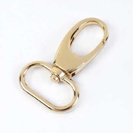 EcoWarra LightGold / 19mm-5Pcs 5/10Pcs 19/25/32/38mm Metal Buckle Swivel Clasp for Strap Dog Collar Webbing Trigger Clip Snap Hooks DIY Bag Buckles Accessories