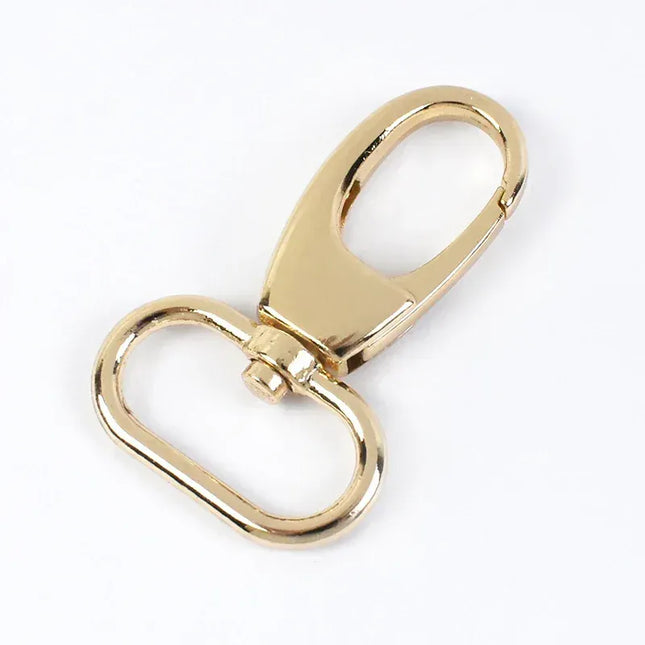 EcoWarra LightGold / 32mm-5Pcs 5/10Pcs 19/25/32/38mm Metal Buckle Swivel Clasp for Strap Dog Collar Webbing Trigger Clip Snap Hooks DIY Bag Buckles Accessories