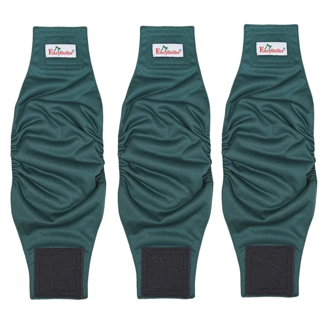 EcoWarra MD15 / S 3 Pack Washable Reusable Male Dog Diaper Pet Dog Sanitary Pants Nappy Belly Band Wrap Leak Proof Dogs Pee Pant Diapers For Puppy