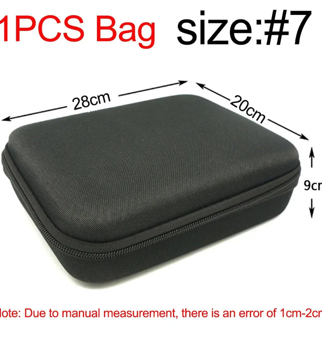 EcoWarra Multi-Size Tools Case For Drill Tool Kit EVA Hard Storage Bags Shockproof Travel Zipper Bag For Earphone Box Outdoor Accessories