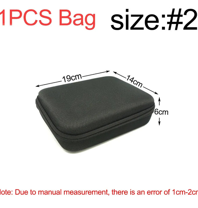 EcoWarra Multi-Size Tools Case For Drill Tool Kit EVA Hard Storage Bags Shockproof Travel Zipper Bag For Earphone Box Outdoor Accessories