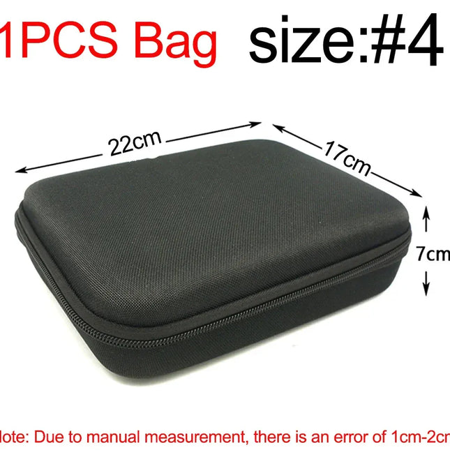EcoWarra Multi-Size Tools Case For Drill Tool Kit EVA Hard Storage Bags Shockproof Travel Zipper Bag For Earphone Box Outdoor Accessories