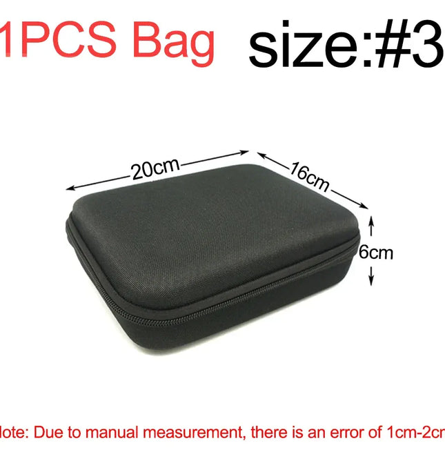 EcoWarra Multi-Size Tools Case For Drill Tool Kit EVA Hard Storage Bags Shockproof Travel Zipper Bag For Earphone Box Outdoor Accessories