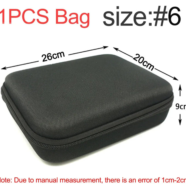 EcoWarra Multi-Size Tools Case For Drill Tool Kit EVA Hard Storage Bags Shockproof Travel Zipper Bag For Earphone Box Outdoor Accessories