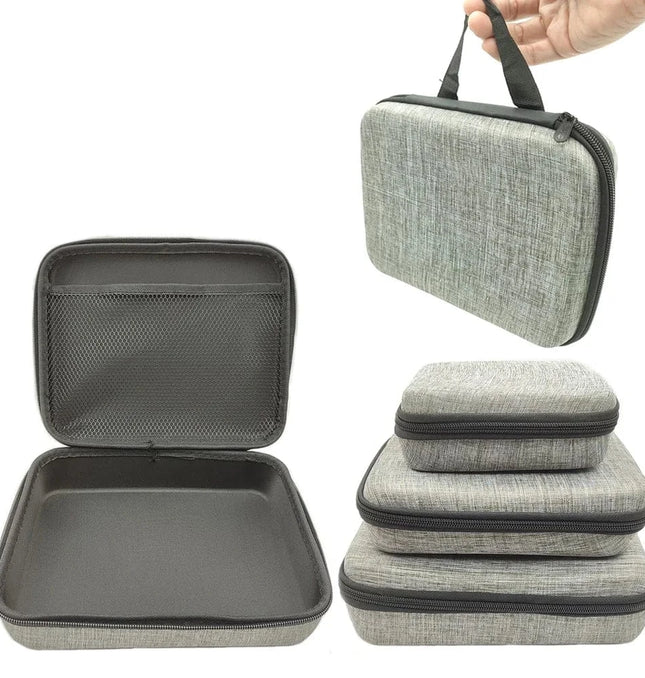EcoWarra Multi-Size Tools Case For Drill Tool Kit EVA Hard Storage Bags Shockproof Travel Zipper Bag For Earphone Box Outdoor Accessories