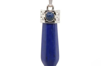 EcoWarra Natural Amethyst Crystal Hexagonal Stone Pendants For Women Necklace DIY Charm Rose Quartz Lapis Lazuli Agate Pendant Jewellery