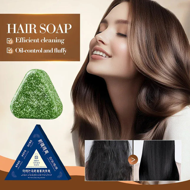 EcoWarra Natural Usman Grass Herbal Shampoo Bar – Oil Control, Anti-Dandruff & Hair Growth Care