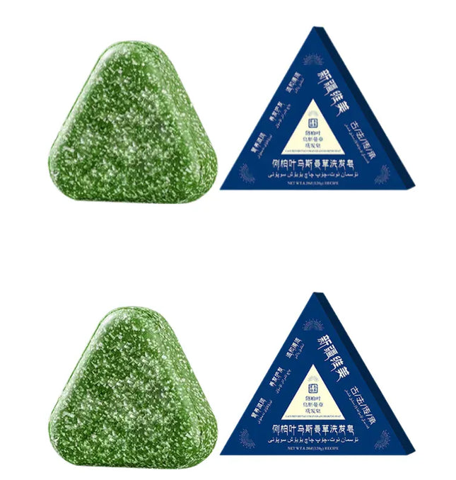 EcoWarra Natural Usman Grass Herbal Shampoo Bar – Oil Control, Anti-Dandruff & Hair Growth Care